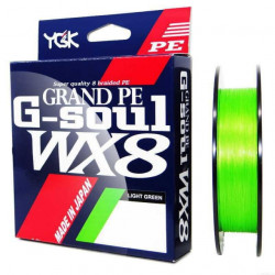 LINHA YGK G-SOUL WX8 GRAND PE  0.29MM 3,0 45LB 150MTS LIGHT GREEN