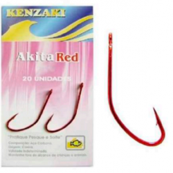 Anzol Kenzaki Akita Red com 20 Unidades - Tamanhos